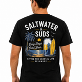 Saltwater & Suds - Living the Coastal Life Tee
