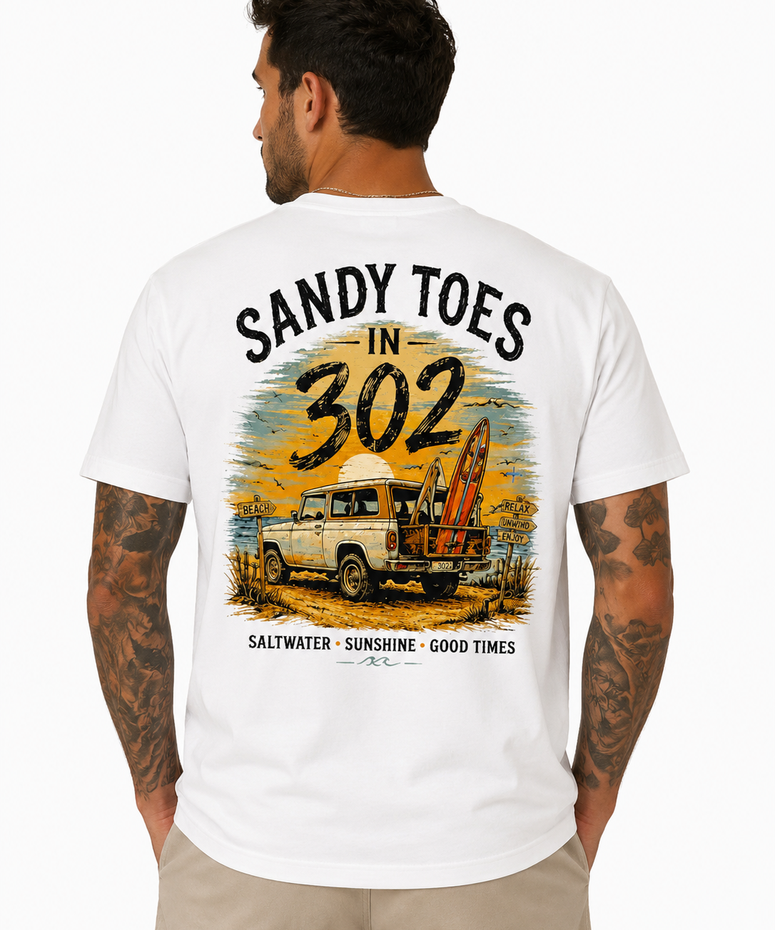 Sandy Toes in the 302 Coastal Cruiser