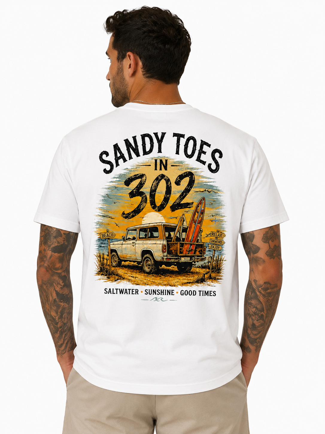 Sandy Toes in the 302 Coastal Cruiser